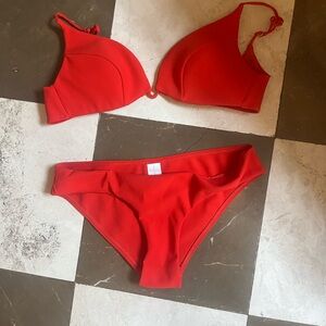 Zimmermann Vibrant Red Swimwear
